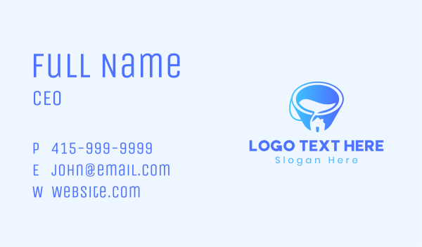 Paint Bucket Home Business Card Design Image Preview