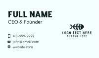 Black Fishbone Business Card Image Preview