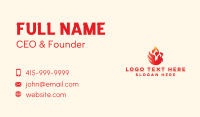 Flame Barbecue Chicken Business Card Image Preview