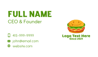 Happy Burger Snack  Business Card Image Preview