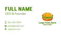 Happy Burger Snack  Business Card Preview