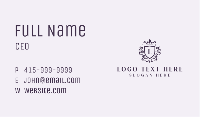 Shield Regal Fashion Business Card Image Preview