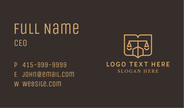 Justice Scale Shield  Business Card Design Image Preview