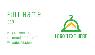 Green Hanger Mountain Business Card Image Preview