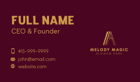 Corporate Gold Letter A Business Card Image Preview