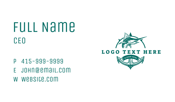 Tackle Fishing Charters Business Card Design Image Preview