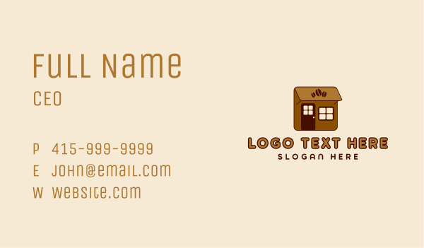 Little Coffee Shop Business Card Design Image Preview