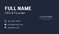 Professional Elegant Wordmark Business Card Image Preview