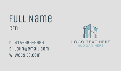 Real Estate Building Architect  Business Card Image Preview