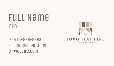 House Floor Tiles Business Card Image Preview