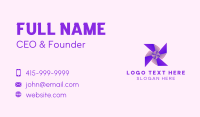 Purple Toy Pinwheel Business Card Image Preview