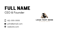 Dog Leash Veterinarian Business Card Preview