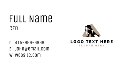 Dog Leash Veterinarian Business Card Image Preview