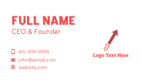 Rocket Arrow Business Card Design