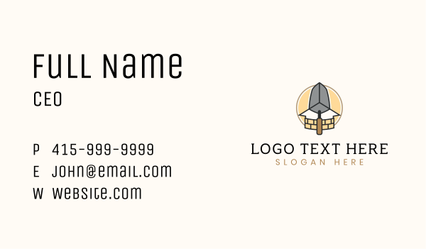 Brick Tools Construction Business Card Design Image Preview