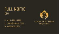 Insignia Wings Crown Business Card Image Preview