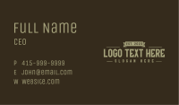 Classic Gothic Masculine Wordmark Business Card Image Preview