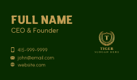 Luxury Crest Shield Lettermark Business Card Image Preview