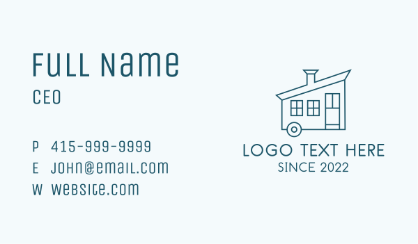 Tiny House Contractor  Business Card Design Image Preview