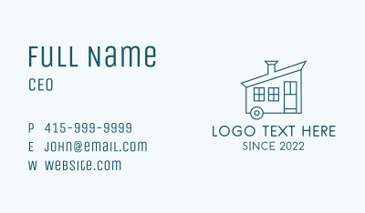 Tiny House Contractor  Business Card Image Preview