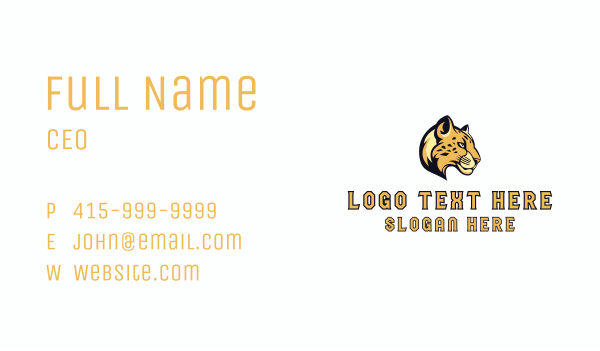Cheetah Esports Clan Business Card Design Image Preview