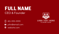 White Soccer Team Business Card Design