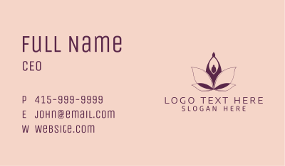 Lotus Wellness Spa Business Card Image Preview