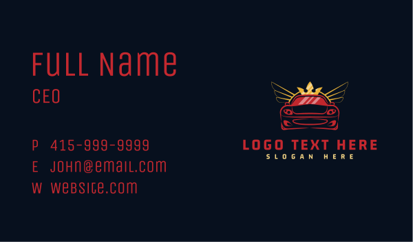 Luxury Car Business Business Card Design Image Preview