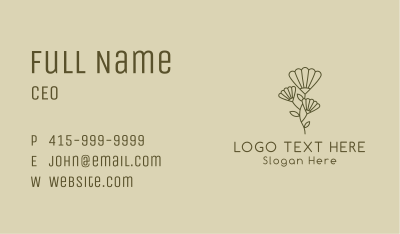 Minimalist Flower Garden Business Card Image Preview