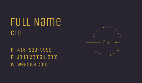 Elegant Apparel Brand Business Card Design Image Preview