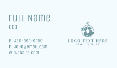 Shovel Plant Landscaping Business Card Image Preview