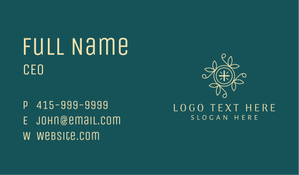Floral Cross Religion Business Card Design Image Preview