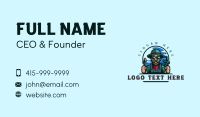 Hipster Landscaping Gardening Business Card Preview