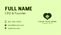 Leaf Woman Heart  Business Card Image Preview