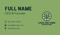 Symmetrical Geometric Tree Badge Business Card Image Preview