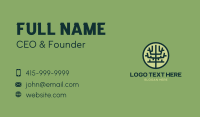 Symmetrical Geometric Tree Badge Business Card Preview