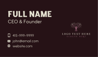Woman Nature Tree Business Card Design