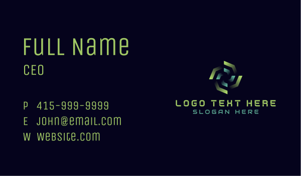 Cyber Programming Software Business Card Design Image Preview