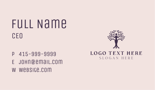 Eco Woman Spa Business Card Design Image Preview