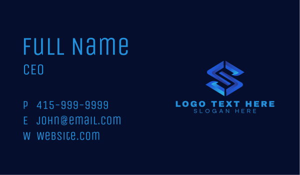 Professional Marketing Tech Business Card Design Image Preview