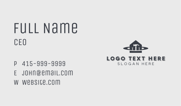 Home Construction Builder Business Card Design Image Preview