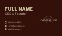 Rustic Classic Type Business Card Image Preview