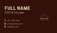 Rustic Classic Type Business Card Image Preview