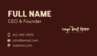 Street Brush Wordmark Business Card Image Preview