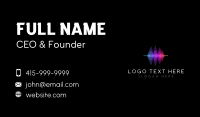 Soundwave Audio Music Business Card Design