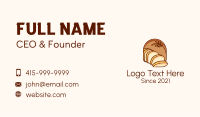 Loaf Bread Bakery Business Card Design