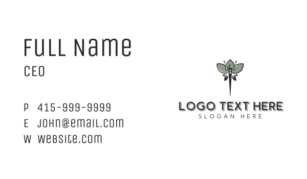 Eco Friendly Lotus Tailoring Business Card Design Image Preview