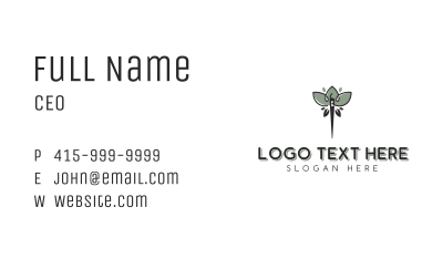 Eco Friendly Lotus Tailoring Business Card Image Preview