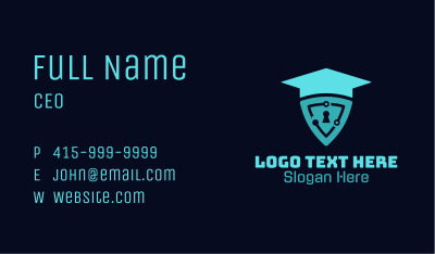 Academic Cycle Shield Business Card Image Preview