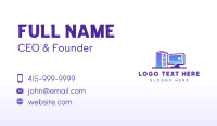 Desktop Computer Software Business Card Preview